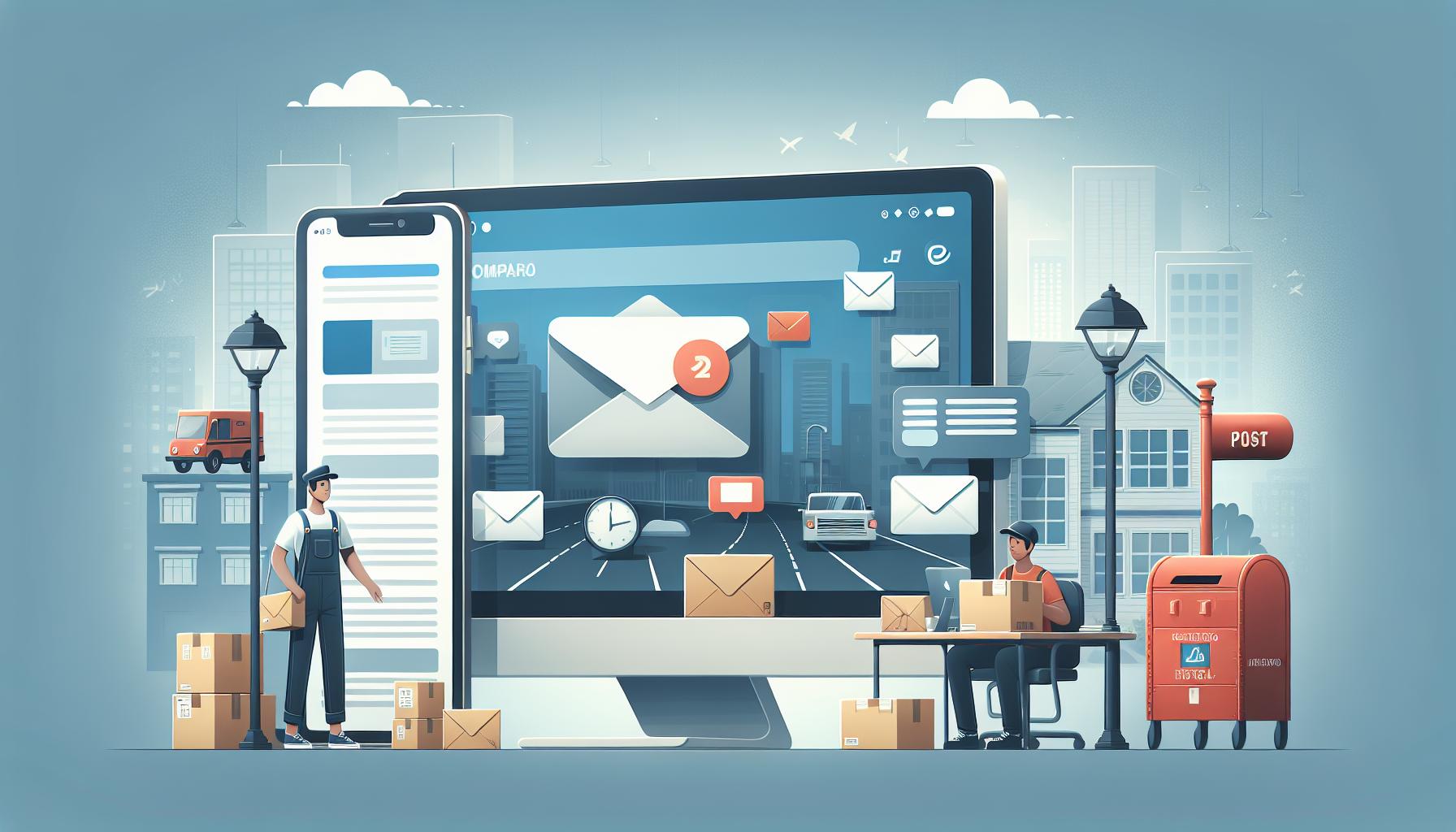 Comparativa de servicios de mensajería