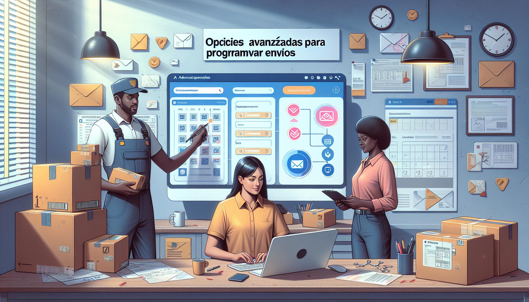 Opciones avanzadas para programar envíos