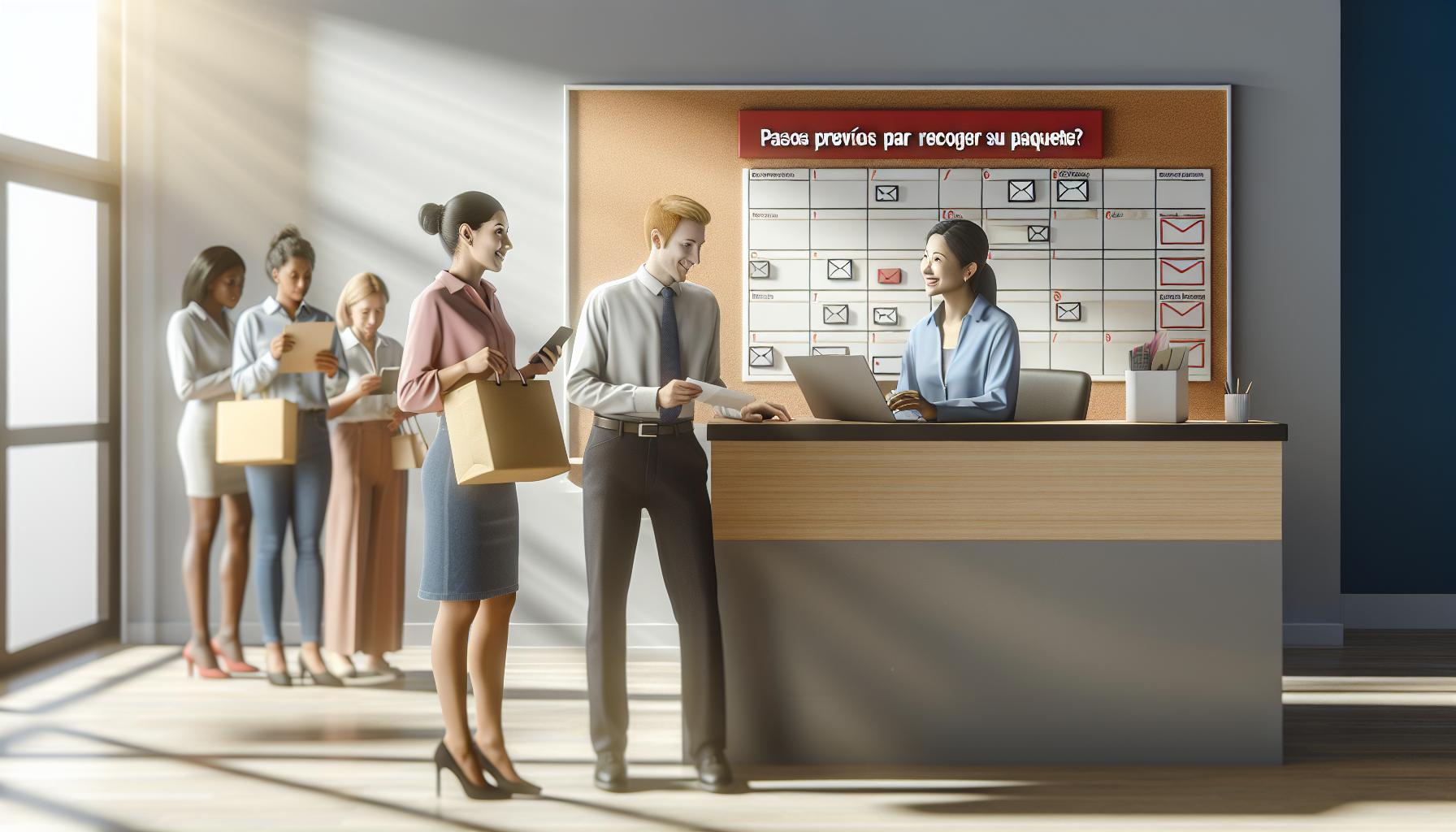 Pasos previos para recoger su paquete
