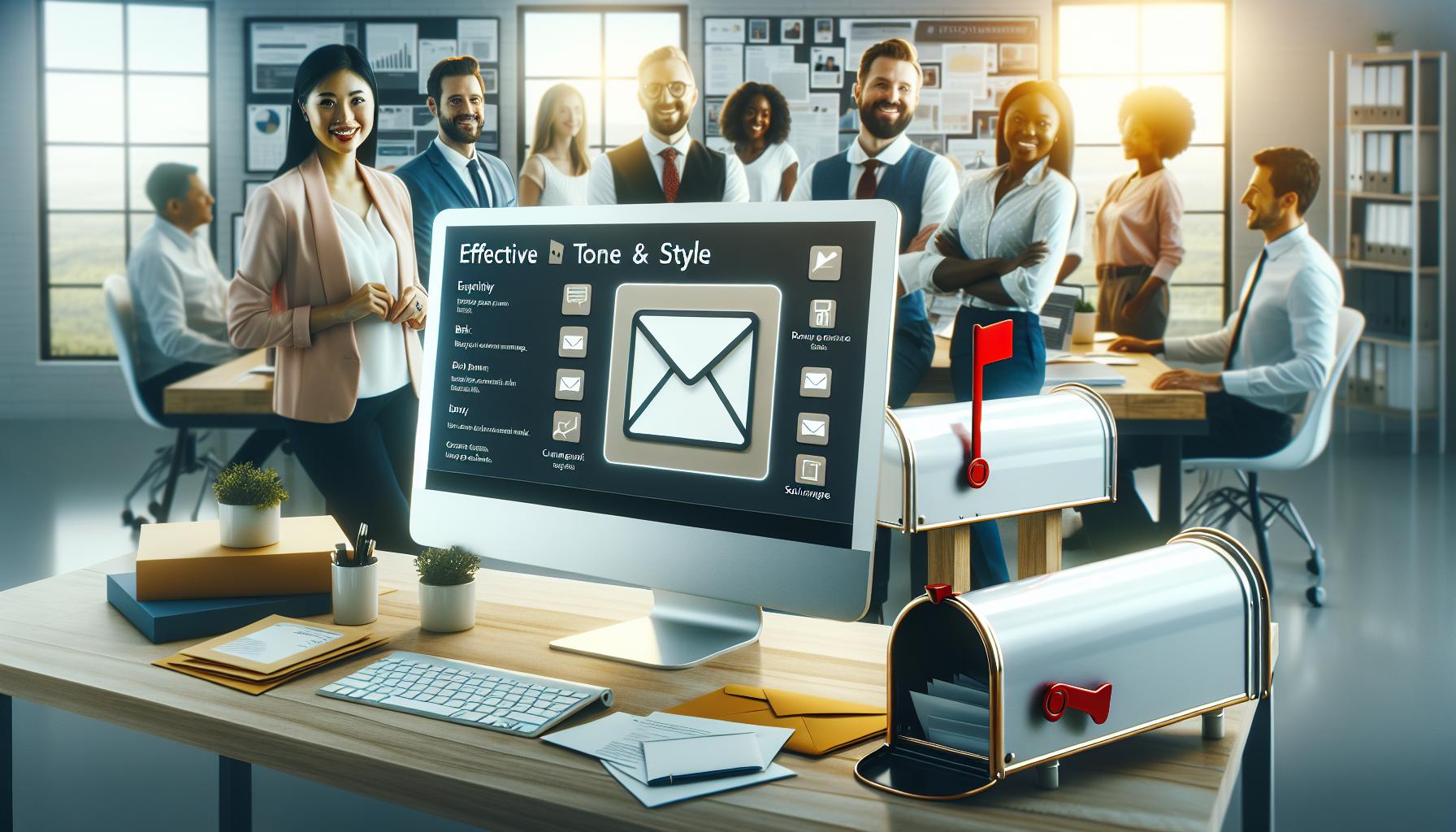 El uso adecuado del tono y estilo en correos
